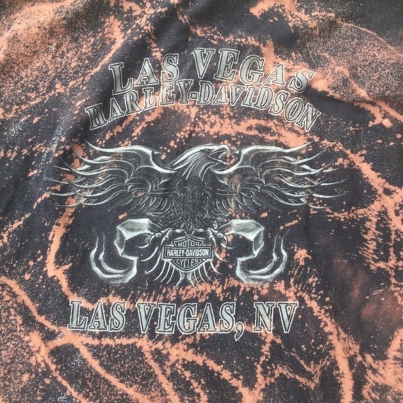 Harley Davidson Redone Bleached Graphic Tee - Picture 3 of 8